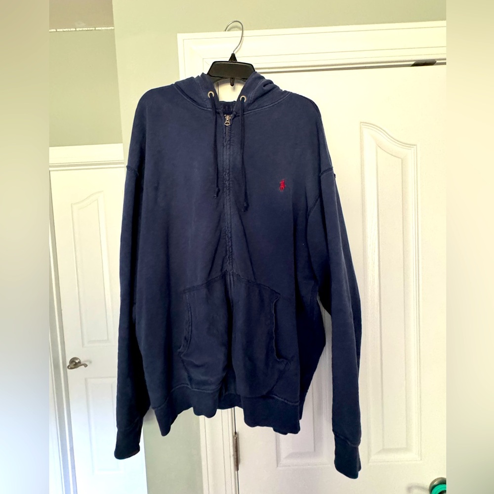 Men’s polo Blue 2XLT jacket, gently used condition— see photos